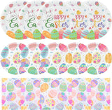 150PCS Easter Plates and Napkins Sets Disposable Easter Party
