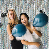 Tinsel Foil Fringe Curtains Wavy Backdrop for Parties Sparkle #10