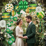 St Patricks Day Decorations Paper Lanterns 8 Round Hanging Green