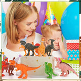 27 Pcs Dinosaur Birthday Cake Topper Mini Birthday Hat Animal Figure