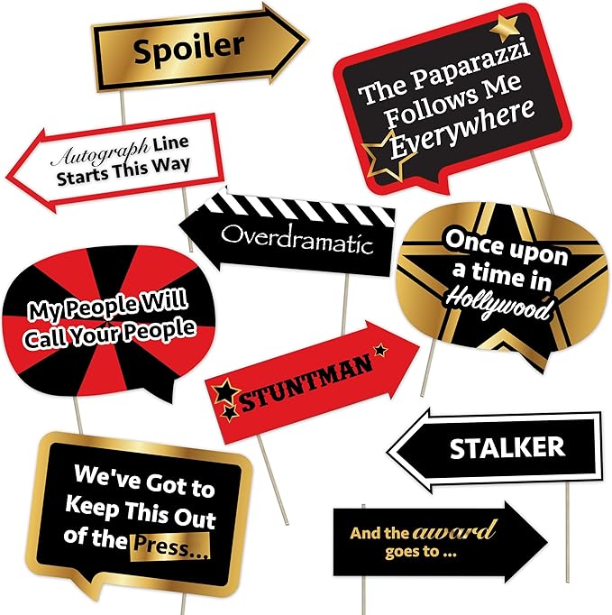 Movie Night Party Decoration Kit Includes Photography Backdrop & 10