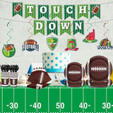 184pcs Football Party Supplies Decorations Set Serves 25 Includes