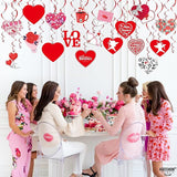 Valentines Hanging Swirls Large Pack of 30 No DIY Valentines Day