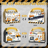 DjinnGlory 36 Pack Cute Construction Party Favor Treat Boxes Small