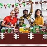 178Pcs Football Party Supplies Includes Dinner Plates Dessert Plates