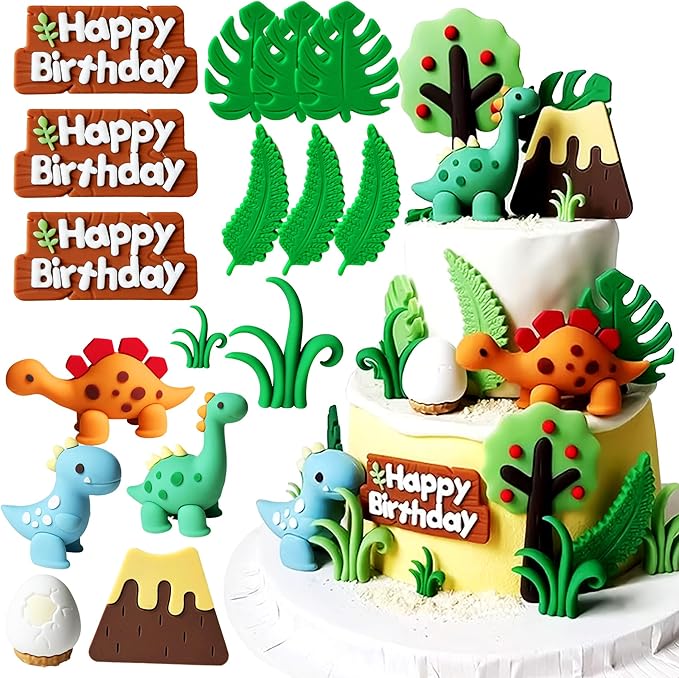Luxury Little Dinosaur Cake Decorations Little Dinosaur Cake Toppers