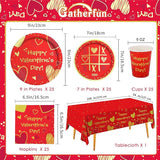 Valentine's Day Party Supplies Red Heart Love Disposable