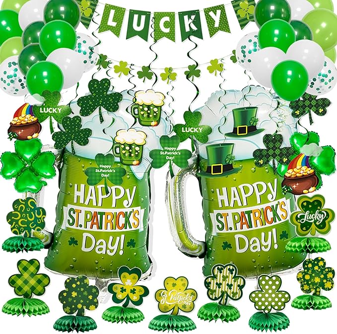 122 PCS St Patrick's Day Decorations Kit Authentic St Patrick's Day