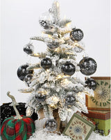 Briful 30PCS Shatterproof 2'' Halloween Tree Balls Set - Black &