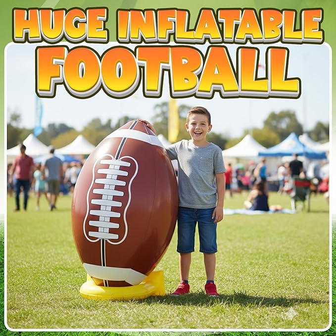 36 Jumbo Football Party Decorations With Tee Big Giant Size Blow Up