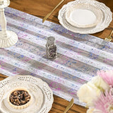 Artoid Mode 3PCS Colorful Gold Gauze Table Runner 120 Inch 10FT,