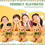 Zhanmai 9 Pieces Cute Bear Stuffed Animals 10 Inch Soft Plush Stuffed