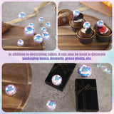ZEYIYER 9Pcs Disco Ball Cake Decorations Multicolor Disco Ball Cake