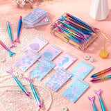 48 Pieces Mermaid Party Favors 24 Mini Mermaid Notepads Spiral