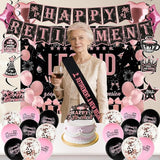 Elegant Rose Gold Retirement Decorations Kit for Women Features