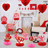 Valentines Day Centerpiece for Table Pack of 9 Pink Valentines Day