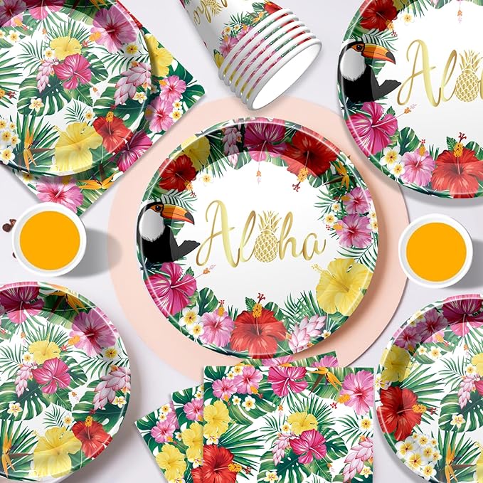 Hawaiian Aloha Party Supplies Tropical Themed Birthday Decoration