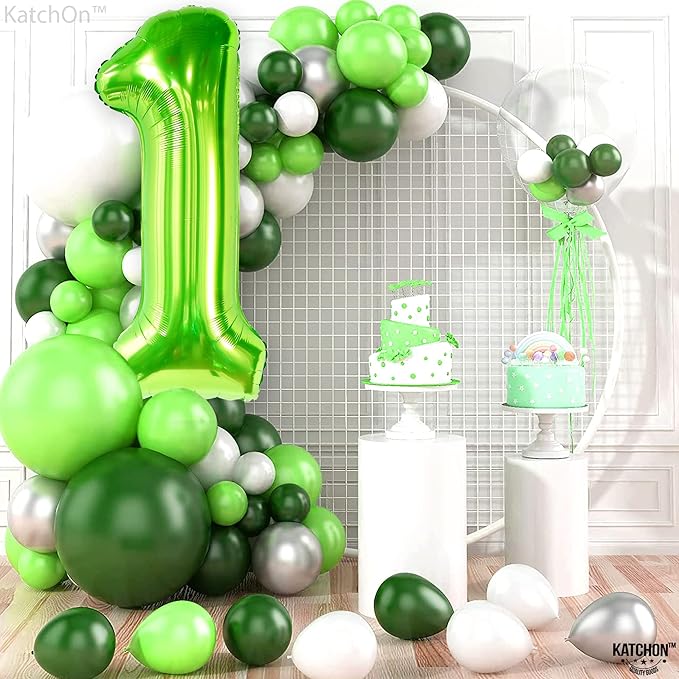 KatchOn, Light Green Number 1 Balloon - 40 Inch | Mylar Foil Balloon