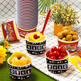50Pcs Movie Night Party Supplies 9oz Movie Night Snack Ice Cream