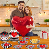 96 Pcs Valentine's Day Party Plates Napkins Tableware Set Valentines