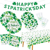 St Patrick's Day Party Supplies Kit for 25 Irish Themed Tableware