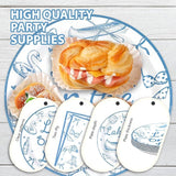 96Pcs Happy Engagement Party Decorations ﻿Dusty Blue Wedding Decor