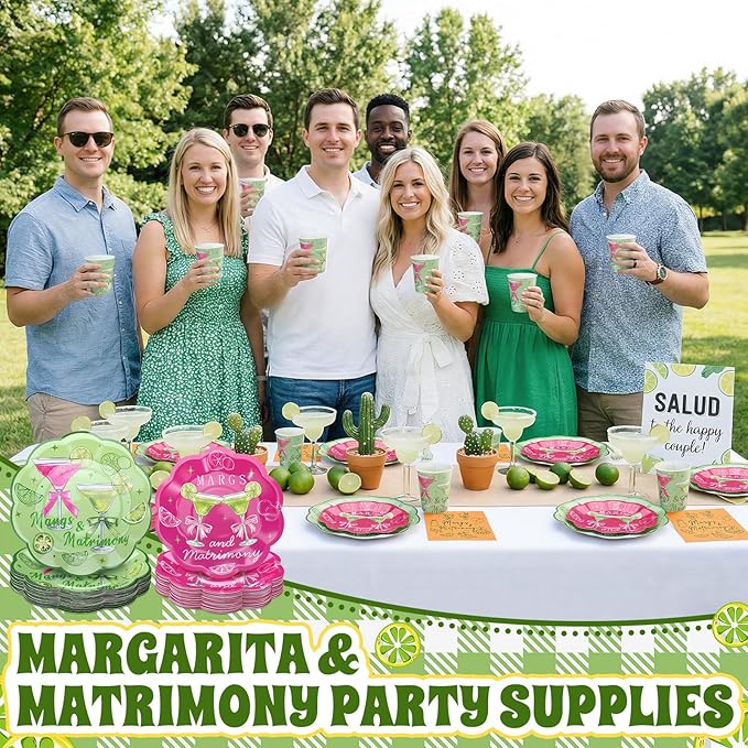 250 Pcs Margs and Matrimony Bachelorette Party Decorations Margarita