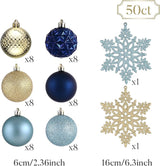 Valery Madelyn Christmas Tree Decorations Ornament Set, 50ct 2.36 #13