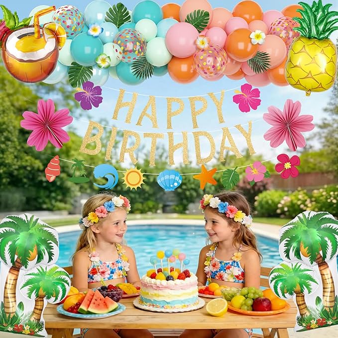 Summer Tropical Party Decorations, Beach Birthday Bash Party Supplies