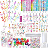 195 Pcs Unicorn Party Favors Bags Birthday Includes Plastic Cup with