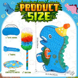 24 Large Dinosaur Pinata Bundle with a Blindfold Bat and Rope Dino