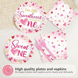 96Pcs Valentines 1st Birthday Party Decorations Valentine Sweet One