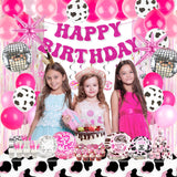 185Pcs Cowgirl Birthday Party Decorations Supplies - Includes 20