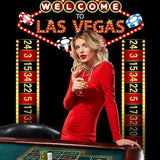 3 Pcs Casino Night Porch Sign Banner Casino Theme Party Decorations