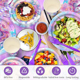 168Pcs Unicorn Plates and Napkins Unicorn Birthday Party Supplies