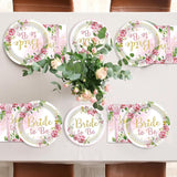 96Pcs Bridal Shower Party Decorations Floral Bride to Be Paper