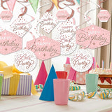 Big Dot of Happiness Pink Rose Gold Birthday Happy Birthday Party