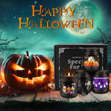 Halloween Scented Candles Set 4 Pack 7oz Each Soy Wax Candles with