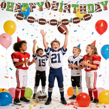 Football Party Decorations Kit Disposable Tableware Set Includes