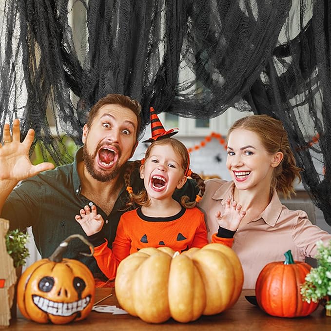 400 x 85 Halloween Creepy Cloth Large Size Spooky Fabric Scary Gauze