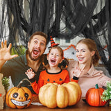 Watayo 315 x 85 Inch Halloween Creepy Cloth, Black Halloween Scary