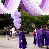 Purple White Lavender Party-Decorations Streamers-Garland - 12pcs