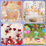 Voircoloria 6 Sets Balloon Stand Kits, Balloon Sticks with Base for Ta