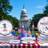 96Pcs 4th of July 1st Birthday Party Supplies First Birthday Plates