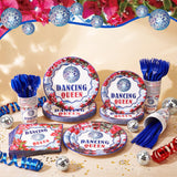 Sunnychicc 168 Pcs Dancing Queen Party Decorations Retro Disco