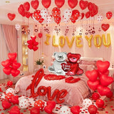 Valentines Day Balloons Decorations I Love You Balloons and Heart