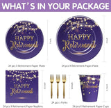 Retirement Decorations Paper Plates And Napkins Party Tableware