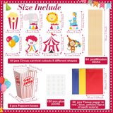 Weekgrat 6 Sets Circus Carnival Party Centerpieces Decorations Circus