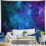 Lahasbja Galaxy Tapestry Blue Starry Sky Universe Space Tapestries