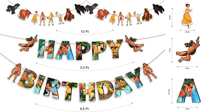 Tarzn Theme Birthday Party Supplies Jungle Safari Adventure